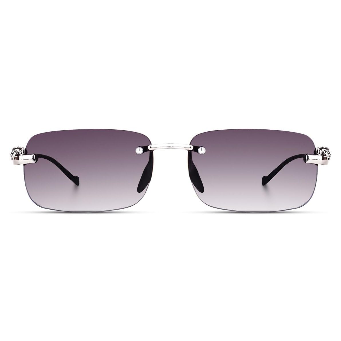 sunwear Lightweight Everyday Wear Silver Coloured Sunglasses for Men & Women 17295_Violet_silver-picture-13