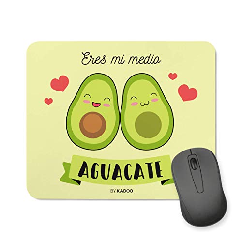 Kadoo Regalos Alfombrilla de Ratón San Valentín Eres Mi Medio Aguacate (Rectangular) Kadoo Regalos Alfombrilla de Ratón San Valentín Eres Mi Medio Aguacate (Rectangular)