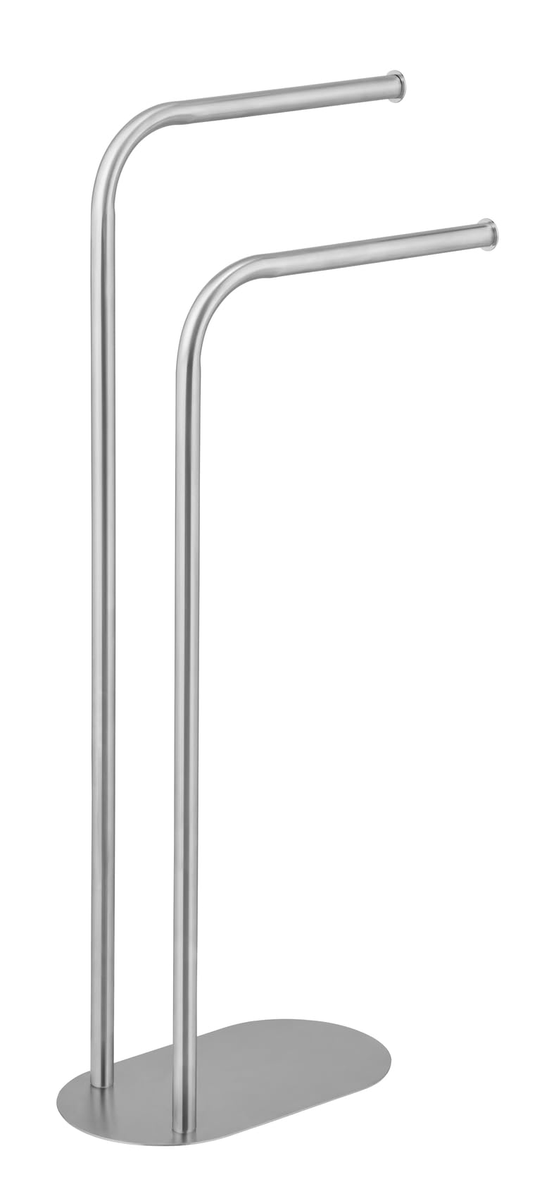 Wenko Portasciugamani MOD. Levante autoportante Design Moderno in Acciaio Inox salvaspazio Metallo Satinato per Bagno 30 x 79 x 17 cm Argento Opaco
