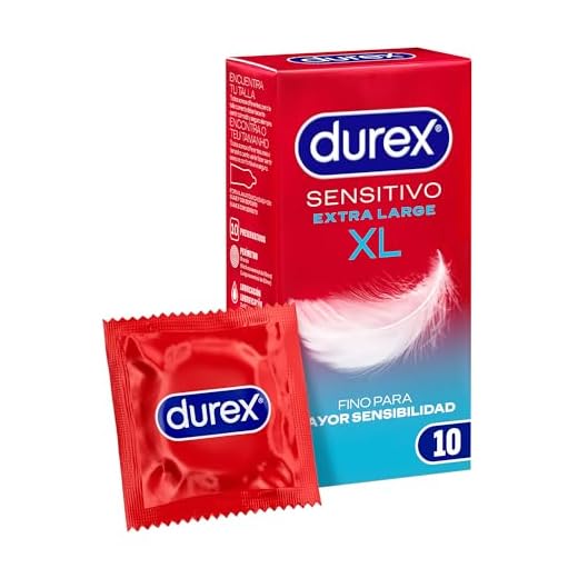 Durex Gefühlsecht Extra Groß Kondome – XXL Kondome für intensives Empfinden und innige Zweisamkeit – 1 x 10 Stück