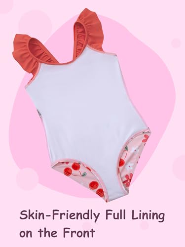Image of DAXIANG Girls Ruffles One Piece Swimsuits Quick Dry Beach Sport Swimwear Toddler Kids Mermaid Unicorn Bathing Suit 4-10 Years