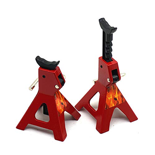 2Pcs Rc Car Scale Jack Stands For Axial Scx10 Wraith Trx4 D90 Cc01 Rc Truck Crawlers #TOP3