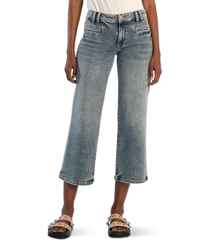 KUT from the Kloth Women's Charlotte Mid Rise with Regular Hem-frt Welt in Relative