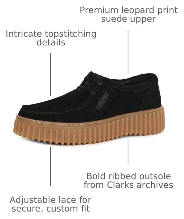 Image of Clarks Torhill Bee Nubuck Schuhe in