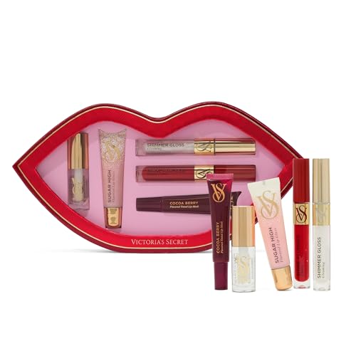 Victorias Secret 5 Piece Assorted Lip Gloss Gift Set Flavored Gloss for Women