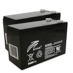 Two RITAR 12V 7.2Ah Batteries for Acorn Superglide 120/130 mobility, Stairlift Replacements - 2 x 12V Batteries (each unit 151 x 65 x 93.5mm)