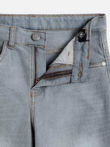 Image of Urbano Juniors Boy's Loose Baggy Fit Washed Denim Jeans Stretchable