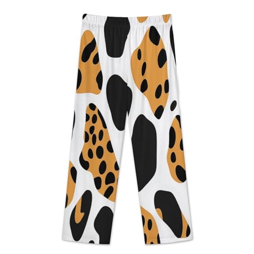 Vêtement de nuit ouvert devant et ensemble pyjama femme léopard
