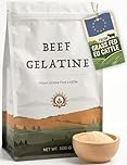 Bovine Gelatine 500g - Natural Collagen Powder Supplement for Bone and Gut Health - Beef Gelatine Powder - Fluid Thickener for Cooking, Bone Broth and Stews