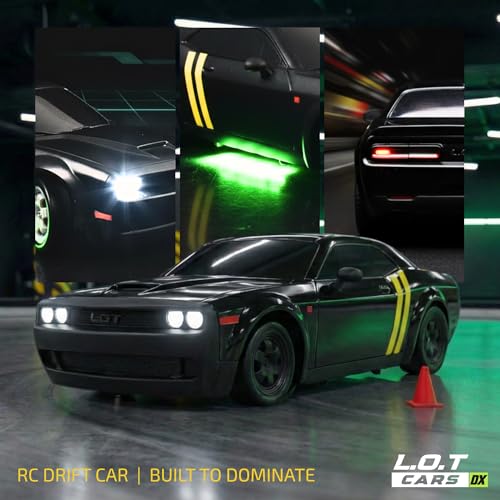 Image of Shadow Remote Control Car | 20Kmph, 2.4Ghz | Rc Drifting Car, Rc Car 4x4, Drift Car Remote Control Range Upto 100m, Race-Ready Build ABS Plastic Body, Multi-Mode LED Lights (Tarmac Black)