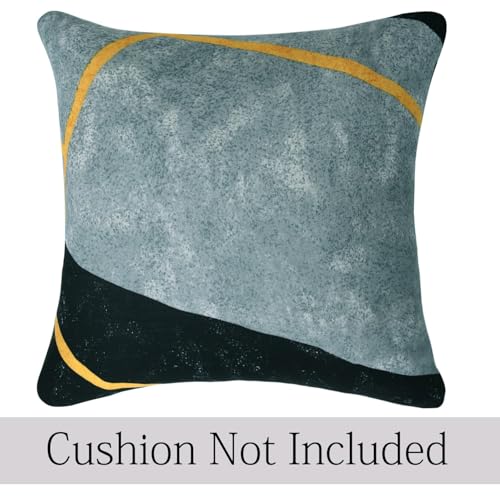 Image of HOKIPO 'Elira Series' Stretchable Cushion Cover for Sofa 16x16, Pack of 2, Multicolor Abstract Geometry (NEW-AR-4993-C10*2)