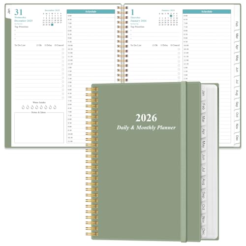 �y2025�N �f�C���[&�}���X���[�z �蒠 1��1�y�[�W 2025�N1��~2025�N12�� �蒠 2025�N �t���L�V�u���J�o�[�t�� 12�^�u �C���i�[�|�P�b�g 8.5�C���`×11�C���` �O���[��