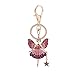 Porte-CléS Ange Fille Pendentif Porte-CléS Voiture Cristal Rose Pendentif Sac à Dos Porte-CléS En Cristal Mignon pour Les CléS, Les Portefeuilles, Les Sacs à Dos, Voitures, Cadeaux De Vacances