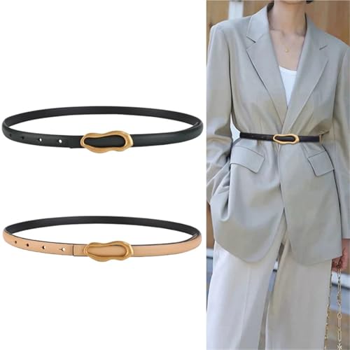 Retro Belt For Women Metal Buckle Matching Female Dress Jeans Adjustable Waistband Leather2