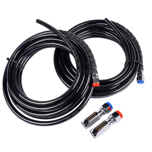 TEKKOAUTO 2Pcs 20ft Outboard Steering Hose Kit Replacement for Hydraulic Steering System HO5120