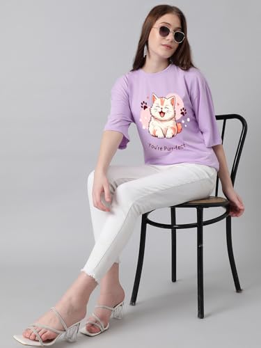Image of KOTTY Women's Solid Oversized Fit T-Shirt