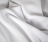 Poly Poplin Solid Fabric 120" Wide Sold by The Yard (White)