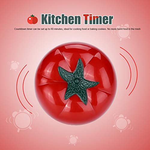 1pcs Kitchen Timer, 60 Minutes Pomodoro Timer Tomato Timer Cartoon Timer for Countdowning in The Kitchen(7.2 * 5.5cm) - Image 2