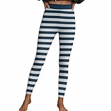Legging rayé pour femme avec taille haute pour un look tendance et décontracté pour tout le monde