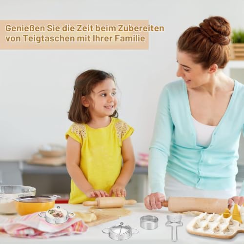 Foto von JOSPL 12 Stück Ravioli Dumpling Former,Edelstahl Ravioli Dumpling Maker
