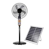 XNYXLPP Ventilatore a piedistallo telecomandato con Luce Notturna, oscillante, 4 velocità, Basso Rumore, Lunga Durata, Repellente per zanzare, 16 Pollici