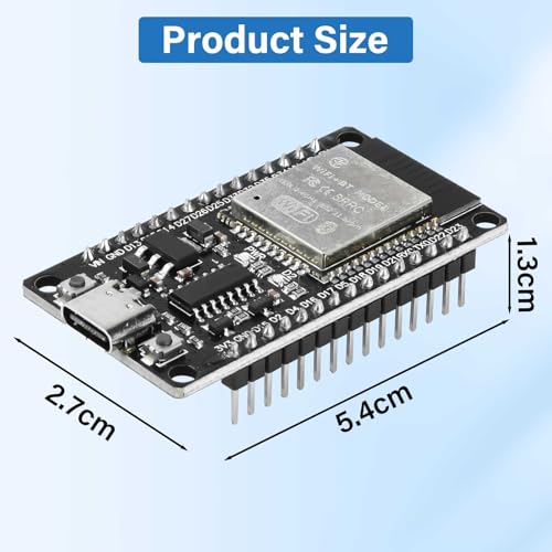 diymore 2 Stücke für ESP32 Nodemcu Development Board für ESP32 NodeMCU Module USB C 2.4 GHz WLAN WiFi Bluetooth CH340 Chip – Ansicht 6