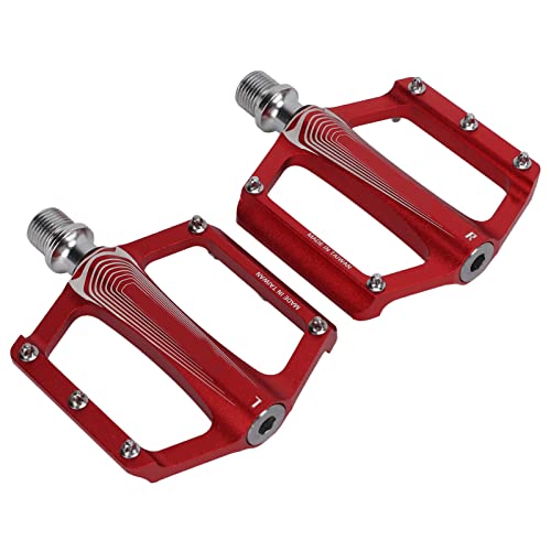 Bicycle Pedals Bike Pedals Bicycle Bearing Pedal Premium Aluminum Alloy Lightweight DU Bearing Non Slip Flat Pedals for Mountain Road Bikes 105x83mm 4.1x3.3in Pair of 23