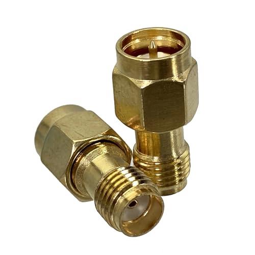 1 個アダプター SMA オスプラグ - SMA メスジャックスライドオンストレート同軸コネクタネジなし