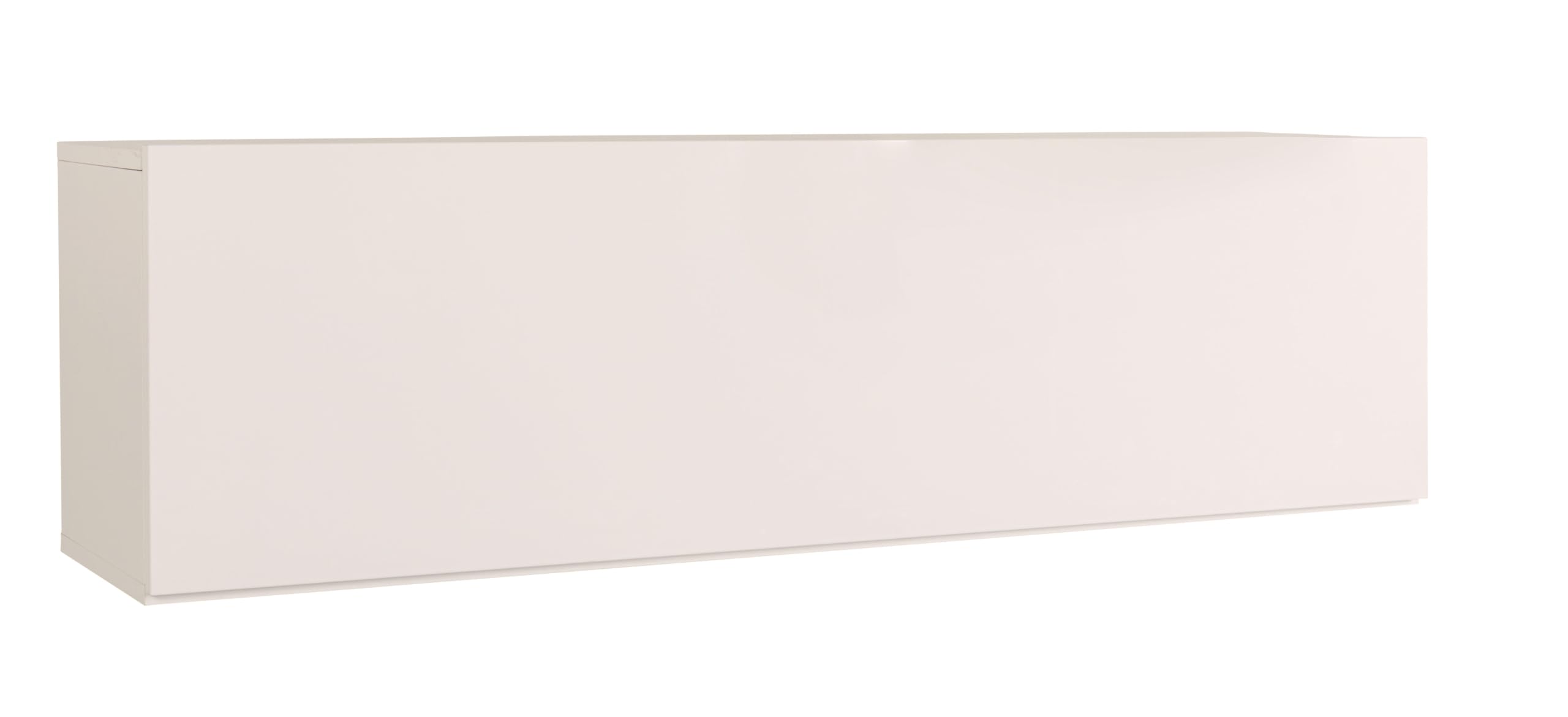 Composad | Pensile con 1 Anta Compatibile con Le Linee Vittoria, Brina e Ilago, Mobile Sospeso Soggiorno, Pensile Salotto (LxAxP): 123x35,7x30,3 cm, Grigio Cashmere Topmatt, Made In Italy