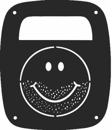 JeepTails Stubble Smiley Face Tail lamp Light Covers Compatible with Jeep Wrangler TJ and YJ - Black - Set of 2