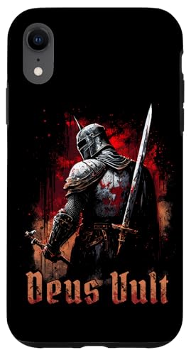 Deus vult medieval templar knight crusader Case for iPhone XR