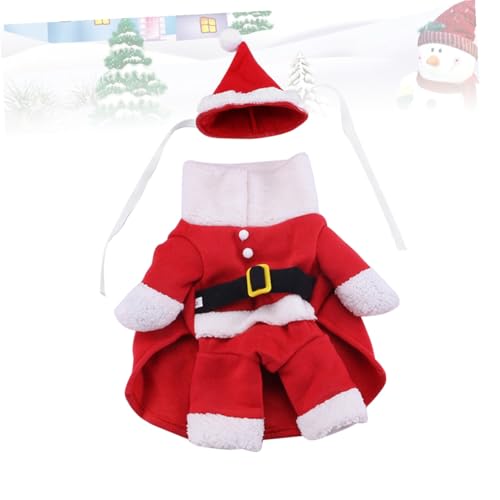 Disfraz Navidad para Perro Abrigo Santa Talla M Rojo miniatura 4