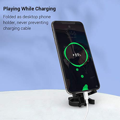 lifcasual Suporte de telefone de mesa multifuncional Suporte para smartphone Clipe de telefone com b