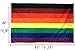 Gala Supplies LGBTQ Gay Lesbian Pride Rainbow Flag | Philly/Philadelphia New 8 Stripes Black & Brown, 3ft x 5ft Polyester, Be Proud Flag (1)