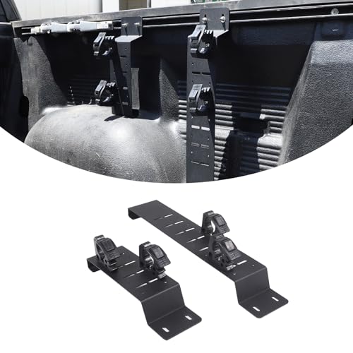 Carbon Steel Tool Carrier,Shovel Clamp Grip Holder Kit,Compatible with Tundra 2014 2015 2016 2017 2018 2019 2020 2021,Cargo Trunk Sidebar Tool Holder,Steel Car Sidebar Cargo Net Organizer Holder