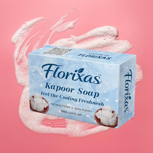 Image of Kapoor Soap 100g Pack of 2 | Cooling Camphor Bath Bar Freshness Deep Cleansing Odor Control Herbal Refreshing Skin Unisex