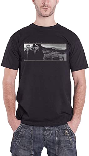 LUOTANGWI U2 T Shirt The Joshua Tree Songs Album Cover Band Logo Mens Black T-Shirts à Manches Courtes(3X-Large)