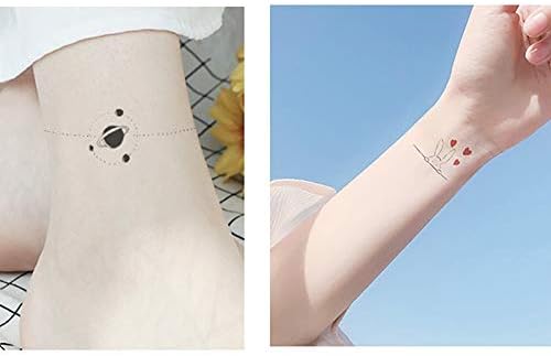 Amazon Co Jp Hnsyds かわいい漫画のタトゥーステッカーシンプルな手首の女の子のハート指のタトゥーステッカー防水アート小さな新鮮で永続的な 防水タトゥーステッカー 洋書