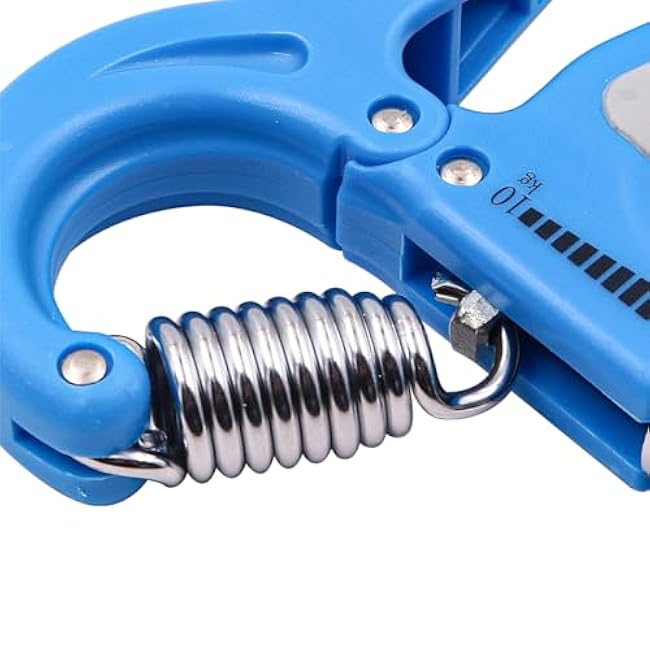 Hand Grips Strengthener Counting Grip Strength Device Adjustable Hand Gripper Hand Strengthener with 5-60KG Adjustable Resistance Forearm Strengthener Blue