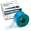 Ceeport Soft Silicone Tape for Skin, 1" x 5.46 Yards, 1 Rolls Medical Adhesive Tape, Easy to Tear Pre-Cut Waterproof Surgical Tape for First Aid, Wound, Bandage and Sensitive Skin