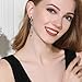 Crystal Drop Earrings,Zirconia Rhinestone Dangling Earrings for Women Prom Party Jewelry Gifts， Dangle Fashion Jewelry Crystal Earrings for Women (black silvery)