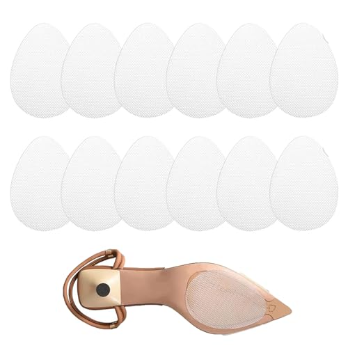 12 Stück Anti Rutsch Sohle Pads Rutschfeste, Schuhsohlen-Anti-Rutsch-Griffe Rutschfeste Schuh-Pads Schuhsohlen Protektoren, Aufkleber für Schuhe und High Heels Sohlen-Schutz Rutschfeste Pads
