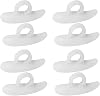 4 Pairs Gel Hammer Toe Crest Cushions Toe Crest Pad Straightener and Corrector for Curled, Curved, Overlapping, Clubbed Claw and Mallet Toes Curling Relief