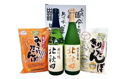 北鹿のお酒ときりたんぽ2人前とみそつけたんぽ3本入りのセット