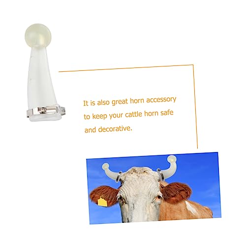 LIOOBO 4 Pares tampa protegida chifre presentes de vaca protetor de chifre de bezerro buzina tampa d