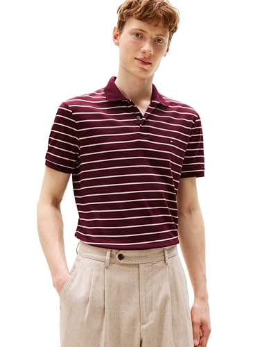 Image of Tommy Hilfiger Mens Short Sleeve Casual Polo Shirts in Regular Fit with Liquid Cotton