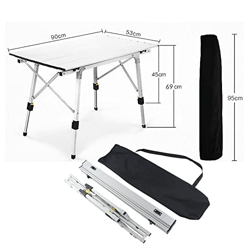 Table de camping en alliage d'aluminium avec support lumière sur table - 4