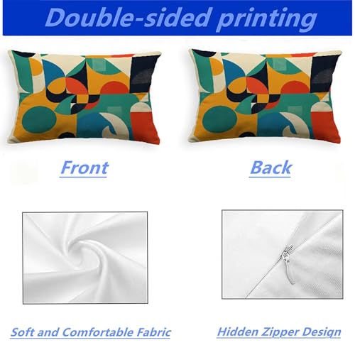 Coussin géométrie 70x90 housse velours avec fermeture eclair - 4