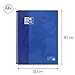 Oxford cuaderno Europeanbook 1, microperforado, tapa extradura, espiral, a4+, cuadrícula 5x5, color...