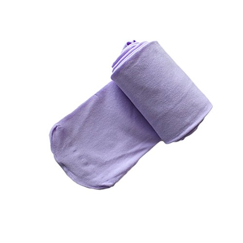 whyme Pack of 3 Kids Girls Baby Ballet Dance Tights Soft Microfiber Footed Velvet Stockings Pantyhose Tights L(purple white pink 7-9T)4